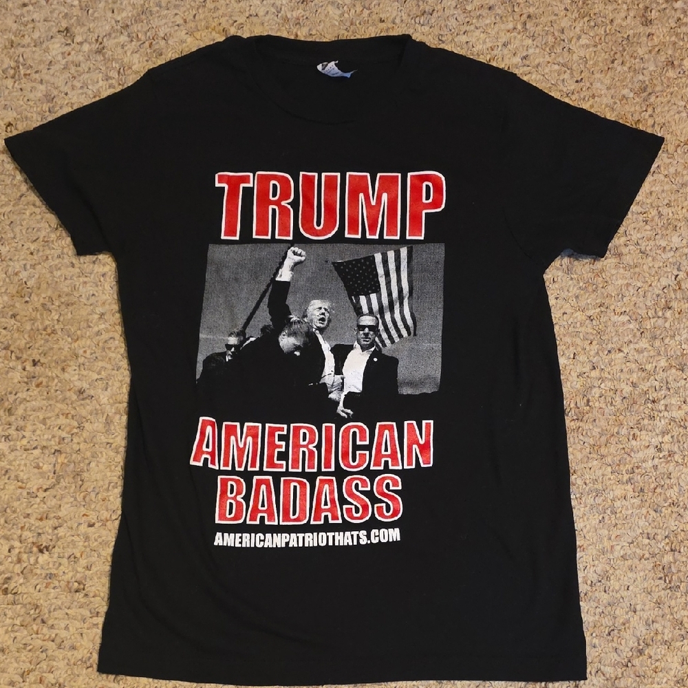 TRUMP American Badass Graphic Tee - Black